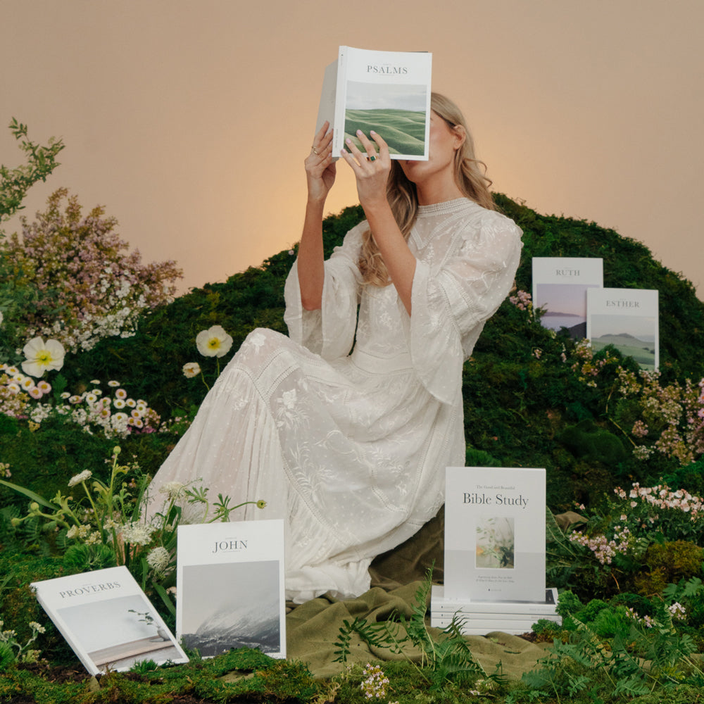 Woman reading Alabaster's Psalms