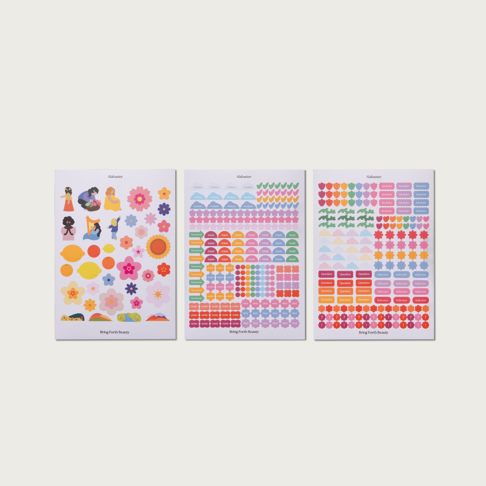 A Beautiful Year Sticker Sheet