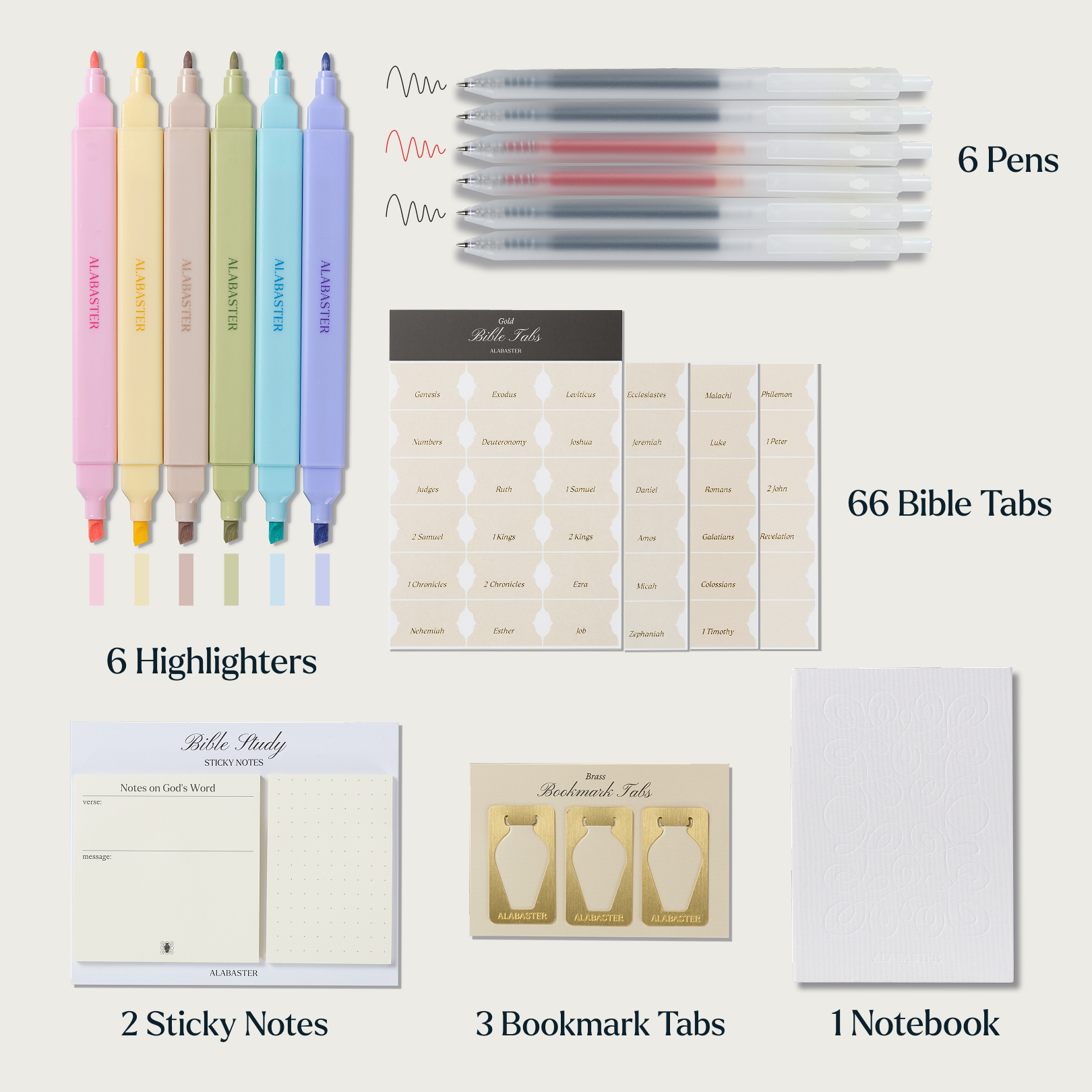 Bible Study Journaling Supplies Kit