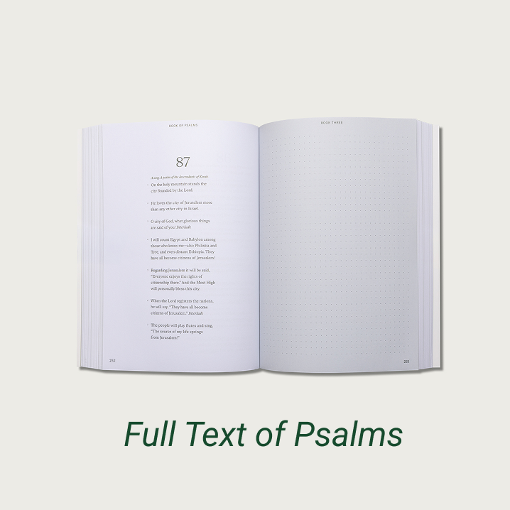 The Book of Psalms Journal Bible