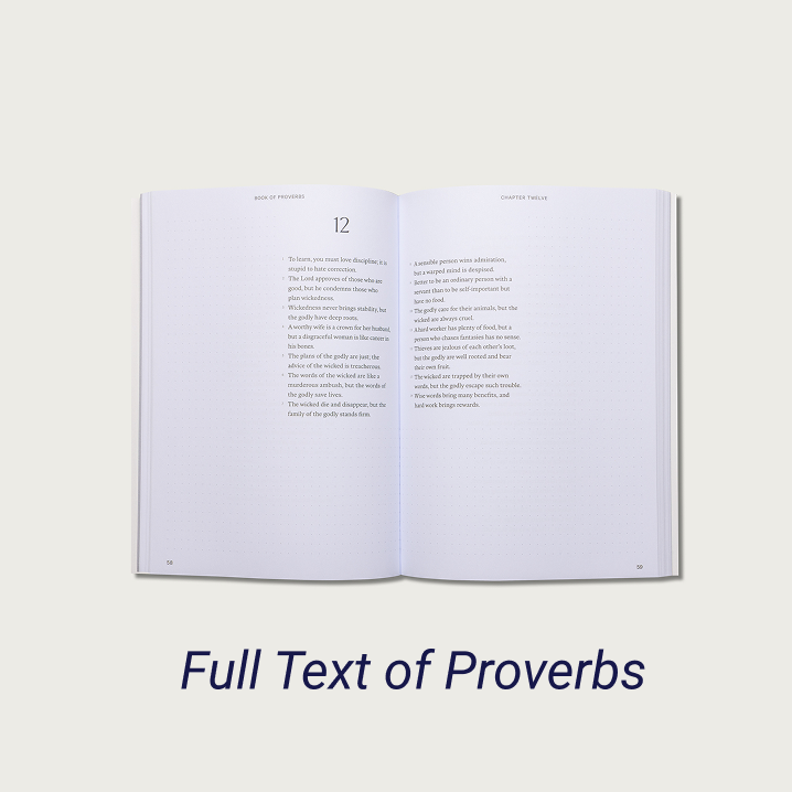 The Book of Proverbs Journal Bible