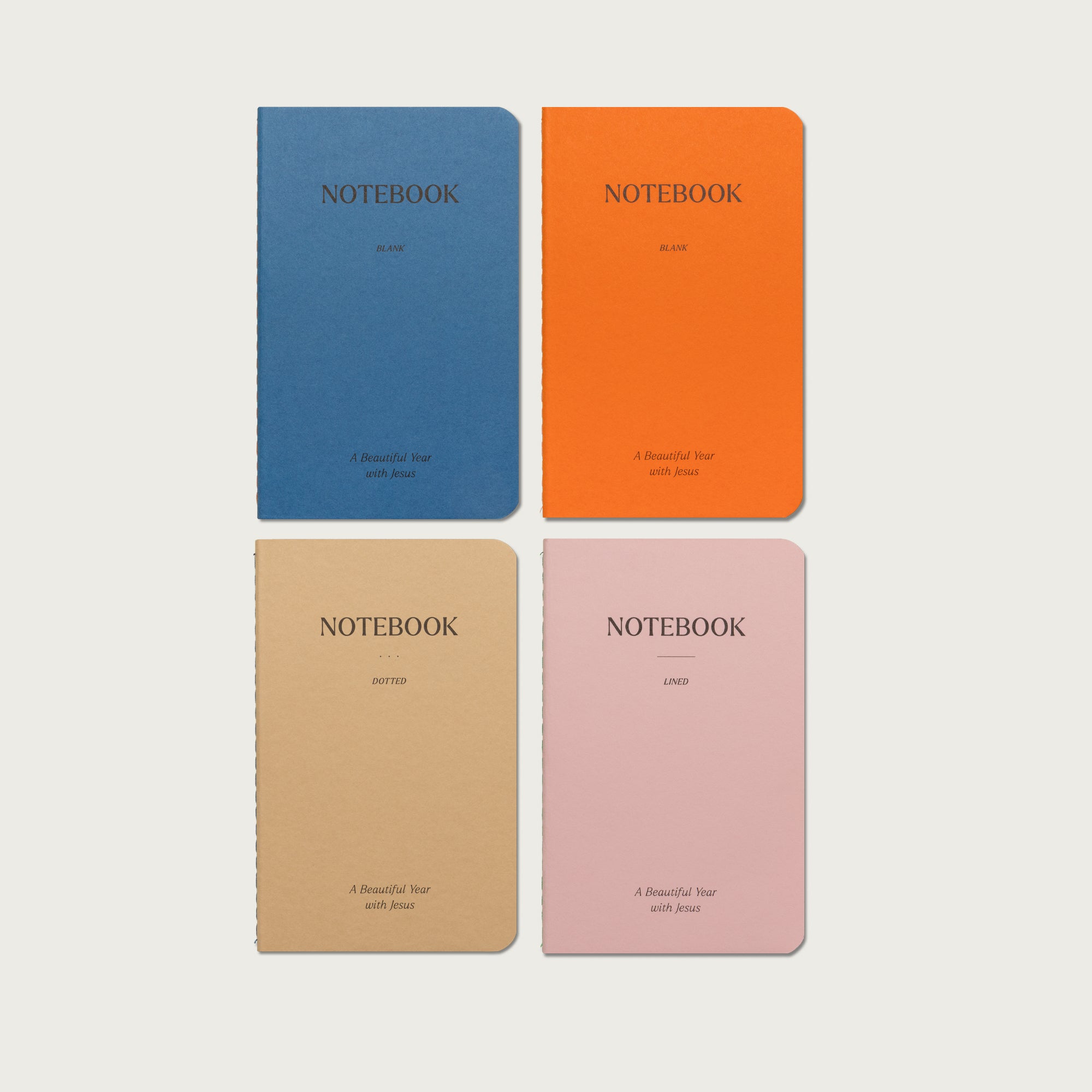 A Beautiful Year with Jesus Mini Journal Set of 4