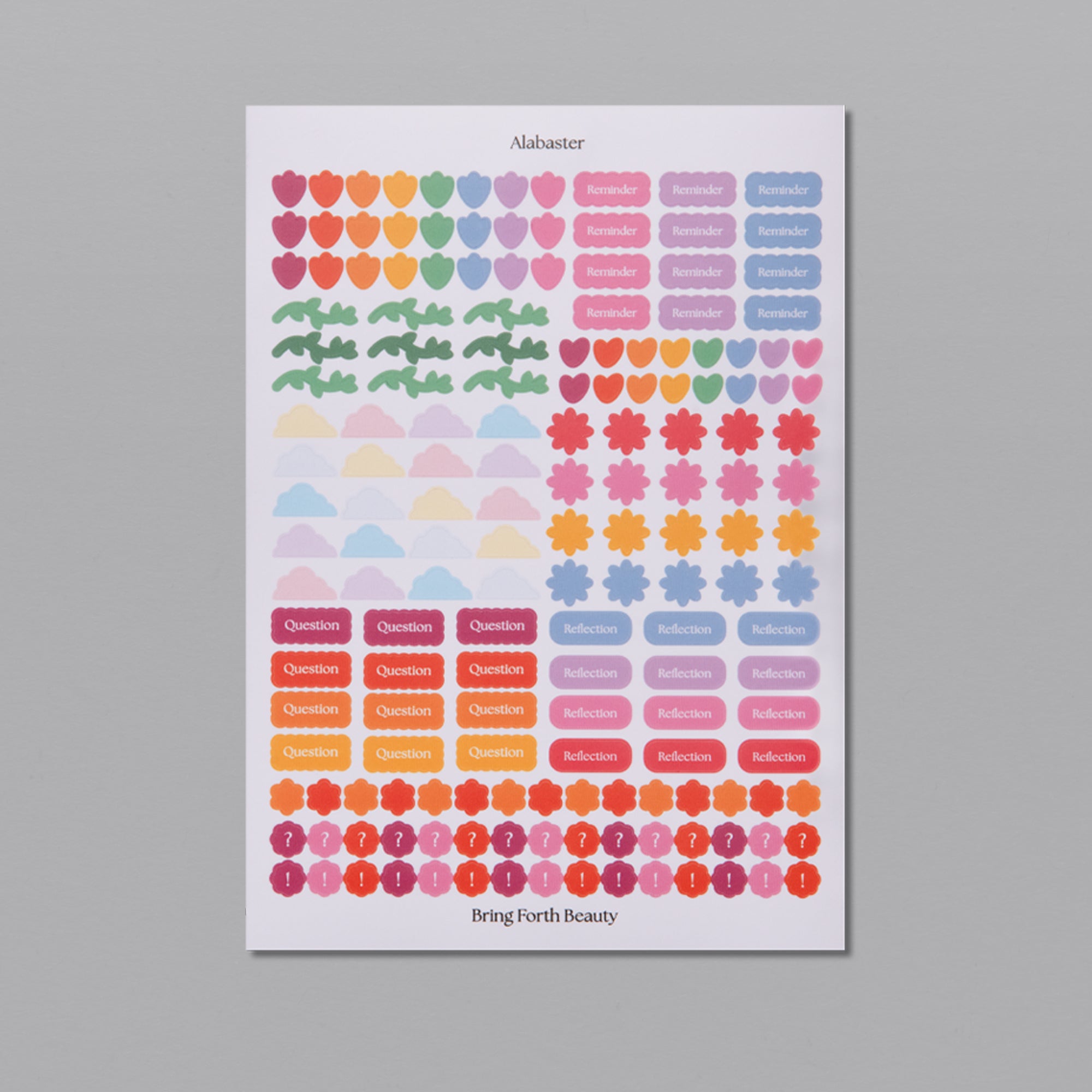 A Beautiful Year Sticker Sheet