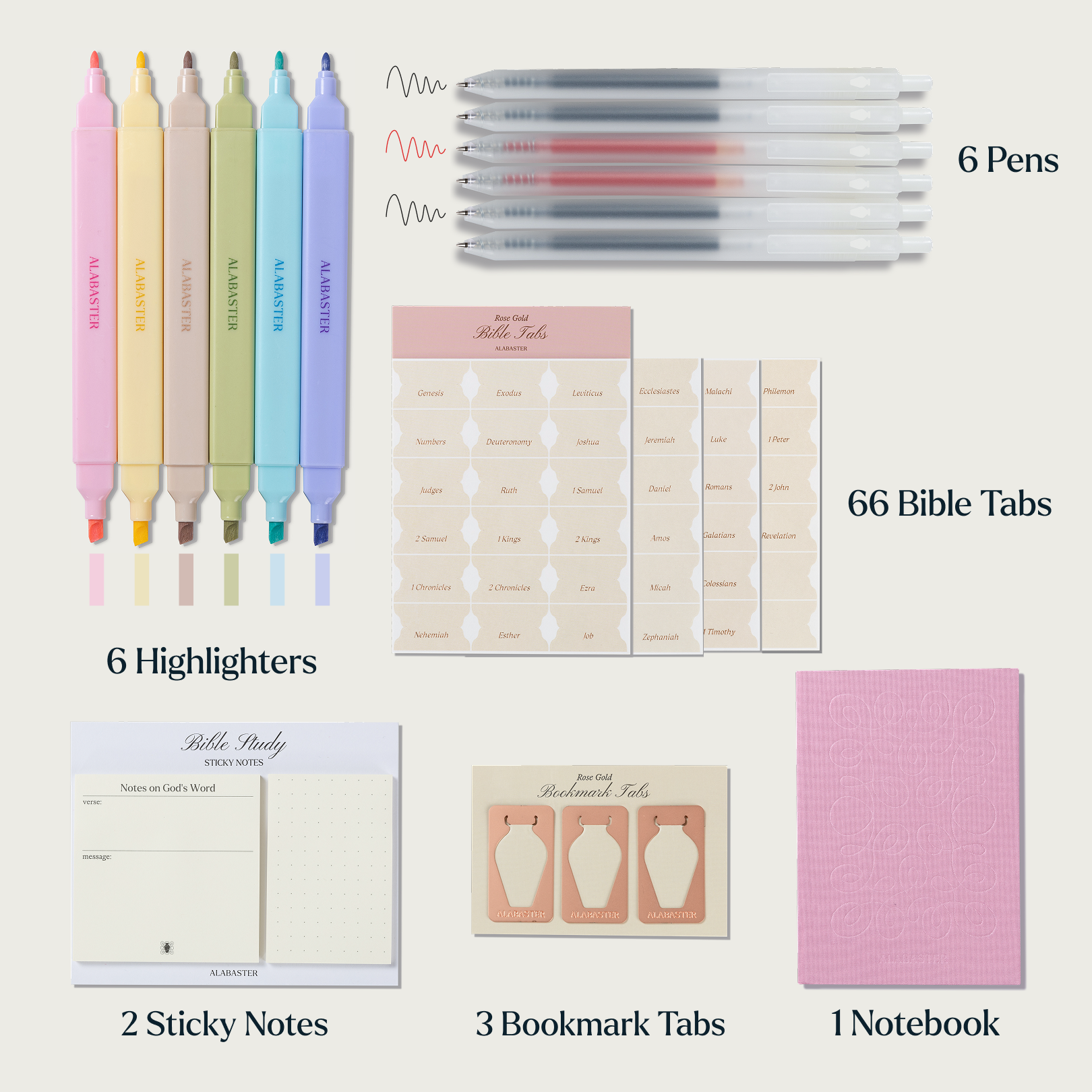 Bible Study Journaling Supplies Kit